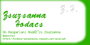 zsuzsanna hodacs business card